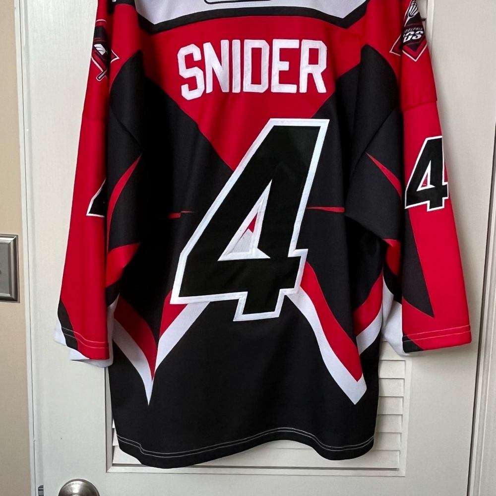 Philadelphia Wings Signed Geoff Snider Jersey - XXL